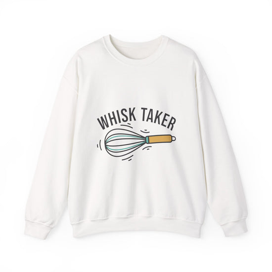 Whisk Taker Crewneck Sweatshirt | Kitchen Pun Minimalism, cooking humor
