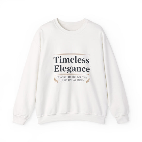 Timeless Elegance serif wordmark Crewneck Sweatshirt | literary aesthetic, quiet luxury