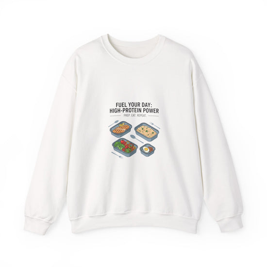 High-Protein Meal Prep Crewneck Sweatshirt | protein breakfast, macro icons
