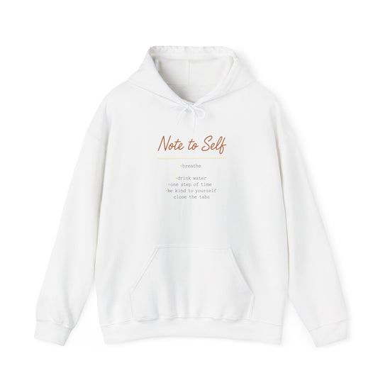 Note to Self Hoodie - Post it note Handwritten Reminder - Analogue Message Aesthetic