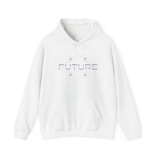 Futuristic Design Hooded Sweatshirt